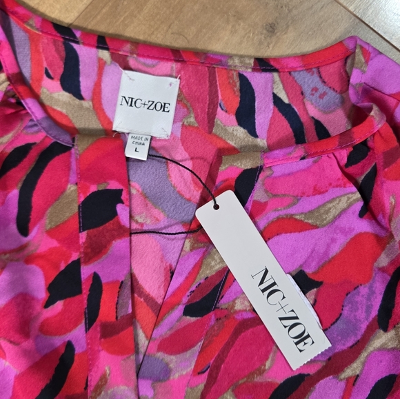 NIC+ZOE Multicolor Long Sleeve Dress - Picture 3 of 7